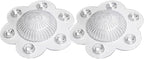 2-Pack Hair Catcher Drain Cover – 5" Dome-Shaped Soft PVC by DependableIndustries