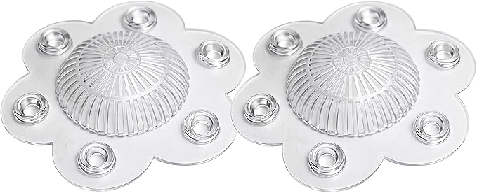2-Pack Hair Catcher Drain Cover – 5" Dome-Shaped Soft PVC by DependableIndustries