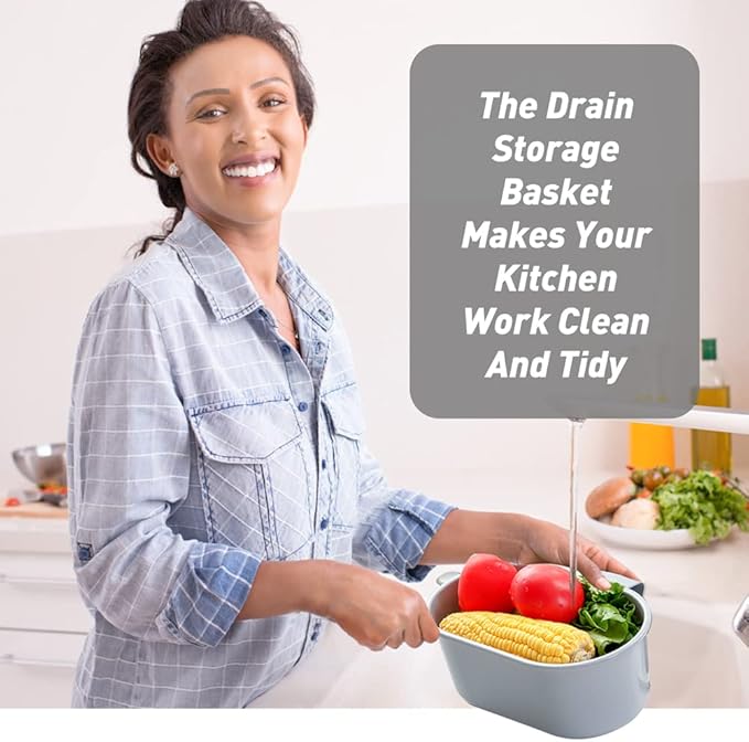 Sink Drain Strainer Basket, Abnaok Multifunction Sink Strainer Kitchen Food - Image 8