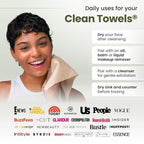 Clean Skin Club Bamboo Viscose Clean Towels® XL 100% USDA Biobased Face Towel - Image 4