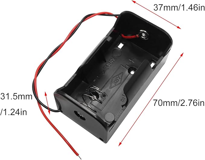 D Cell Battery Holder 4PCS 1.5V D Cell Battery Case Container - Image 3