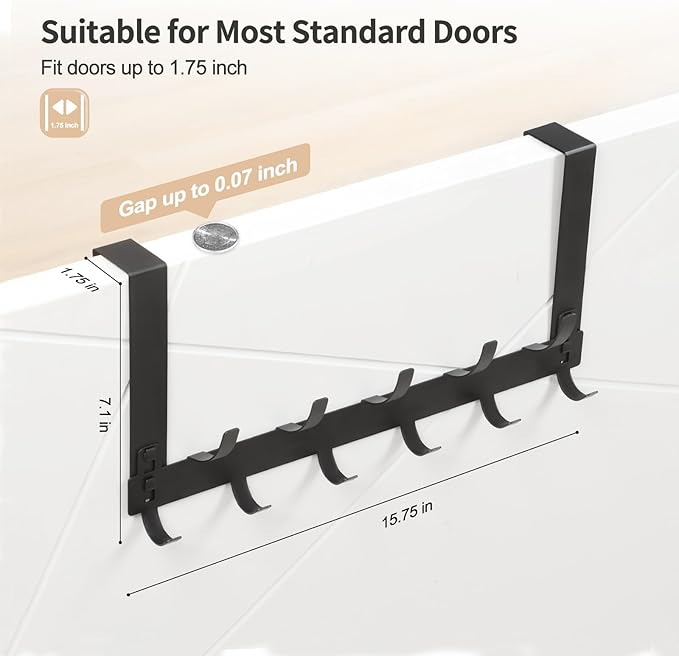 Door Hanger Hook, Over The Door Hooks - Image 2