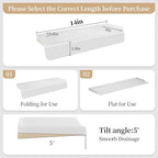 Sink Edge Protector with Suction Cup, Silicone Sink Splash Guard - Image 2