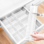 Foraineam 48Pcs Drawer Dividers, Adjustable DIY Grid Divider White Storage - Image 4