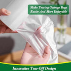2.5 Gallon 120 pcs Small Clear Trash Bags, Strong 2.5 Gallon 2.6 Gallon Garbage - Image 3