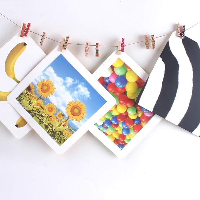 Mini Wooden Clothespins Photo Paper Peg Craft Clips, 100 Pack - Image 6