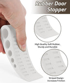 3 Pack Door Stops for Bottom of Door, Rubber Door Stopper Wedge - Image 4