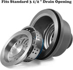 3-1/2'' Kitchen Sink Drain Kit Sink Drain Basket Sink Drain Assembly 304 - Image 2