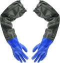 27.2" Long Rubber Gloves, Heavy Duty Chemical Resistant Gloves by Unknown