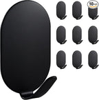 Sticky Adhesive Hooks for Hanging, Key Hooks, Stainless Steel Wall Hooks by IBERDE
