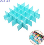 8pcs DIY Plastic Drawer Organizer Adjustable Drawer Dividers - Image 6