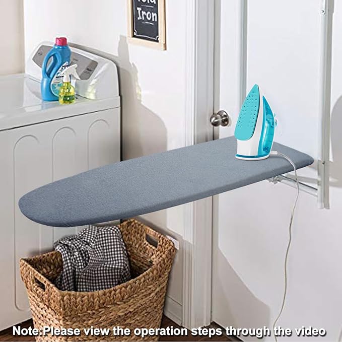 SheeChung 14"x42" Over The Door Ironing Board Cover, Thick Iron Covers - Image 3