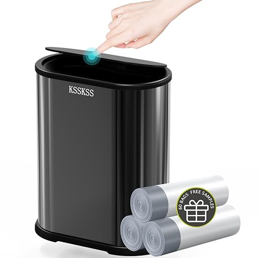 1.8 Gallons Small Stainless Steel Trash Can by ksskss