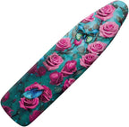 Pink Rose Ironing Board Cover and Pad Heat Reflective Stain Resistant Iron by Unknown