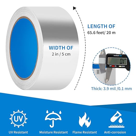 Thicker Silver Aluminum Foil Tape - Image 3