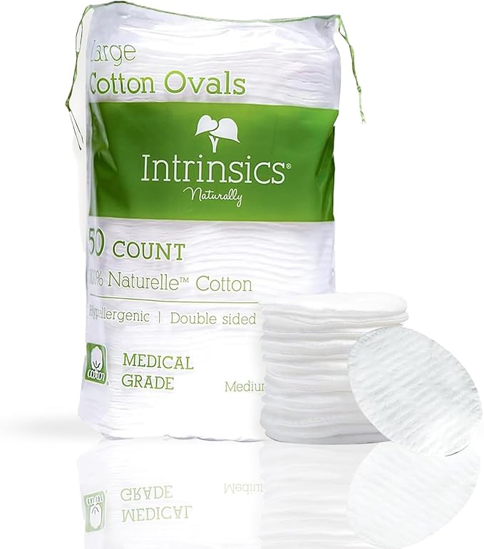 Intrinsics Premium 3” Large Cotton Rounds – Lint-Free Cotton Pads by Intrinsics%C2%AE