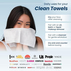 Clean Skin Club Clean Towels®, 100% USDA Biobased Face Towel, Disposable Face - Image 6