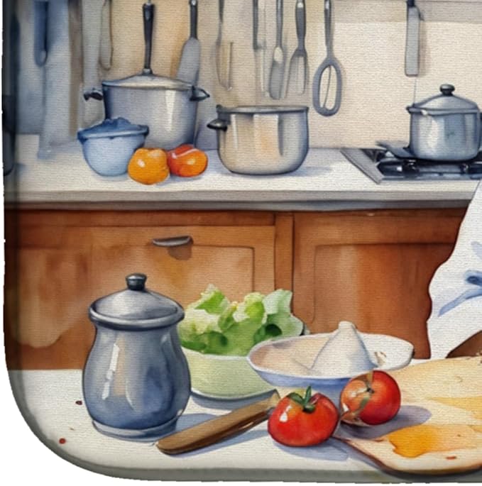 Caroline's Treasures DAC6340DDM Wheaten Terrier The Chef Dish Drying Mat - Image 4