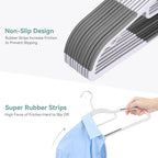 Coat Hangers 30 Pack, Plastic Clothes Hangers Non Slip - Image 5
