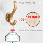 Wall Hooks Over Door Key Towel Coat Hat Purse Hanger Holder Rack Double Hooks - Image 3
