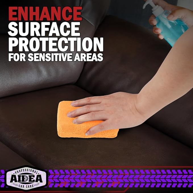 AIDEA Microfiber Applicator Pad-8Pack, Car Wash Sponge, Premium Microfiber - Image 6