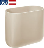 iDesign Small Slim Plastic Bathroom Trash Can, Garbage Can - Image 2