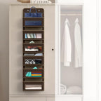 Simple Houseware 6 Clear Window Pocket Over Closet Door Storage Hanging - Image 4