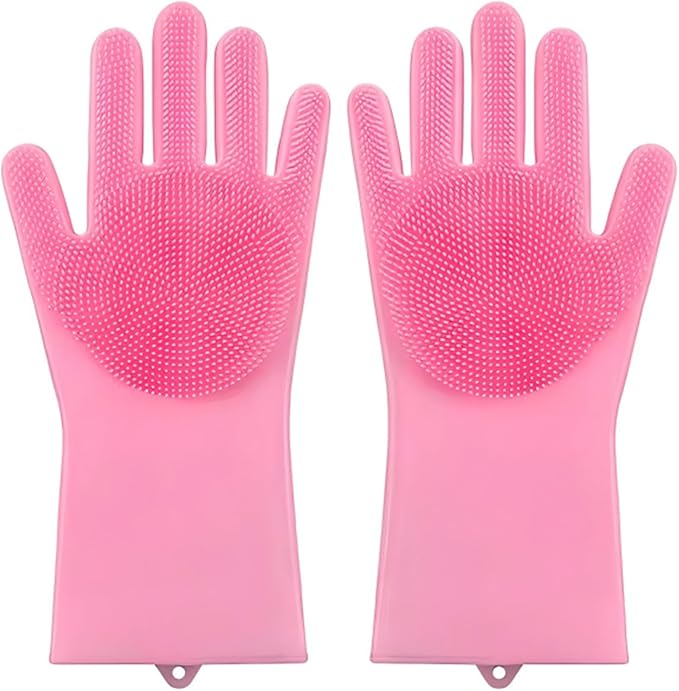 Silicone Dishwashing Gloves, Reusable Kitchen Gloves by Unknown