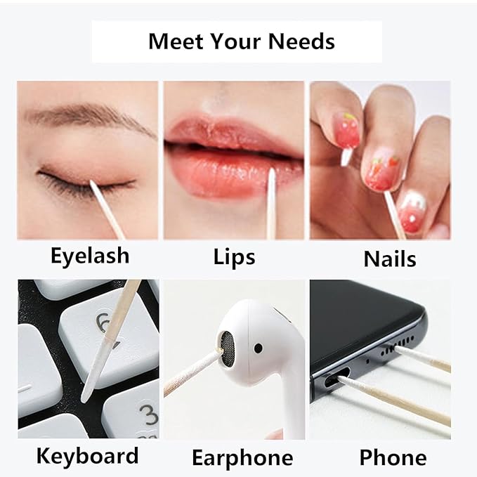 1300PCS Pointed Cotton Swabs, 4 inch Microblading Cotton Swab - Image 5