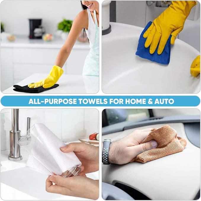 AIDEA Microfiber Cleaning Cloth Roll, Reusable Paper Towels Tear Away Cloth - Image 5