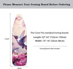 Hummingbird Flower Ironing Board Cover and Pad Standard Size Padding Decorative - Image 6