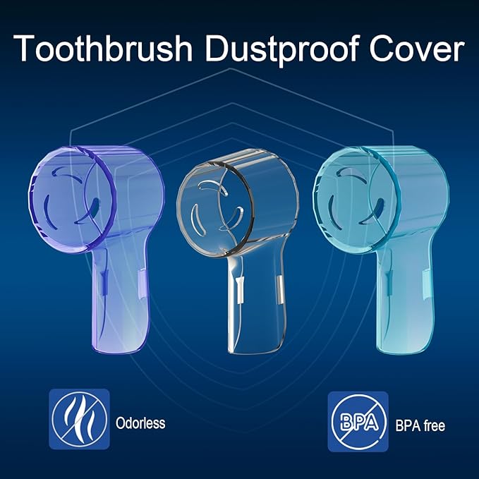 HSYTEK 6 Pack Toothbrush Heads Dustproof Cover Compatible - Image 7