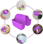 Sponge Holder for Kitchen Sink, Silicone Sink Saddle Caddy Organizer Rack - Image 4