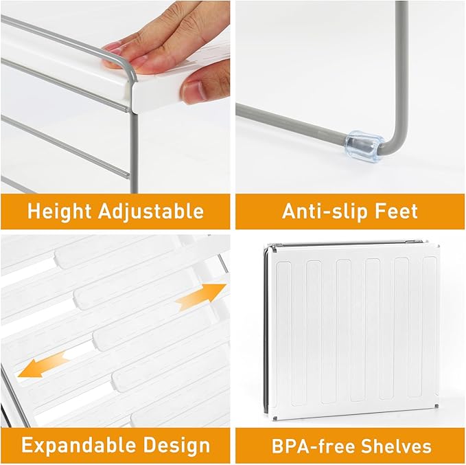 JUPELI Foil and Plastic Wrap Organizer, Expandable Kitchen Pantry Storage - Image 6
