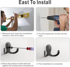12 PCS Heavy Duty Coat Hooks - Image 6