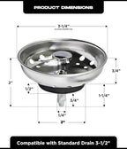 Highcraft 97333 Kitchen Sink Basket Strainer Replacement - Image 4
