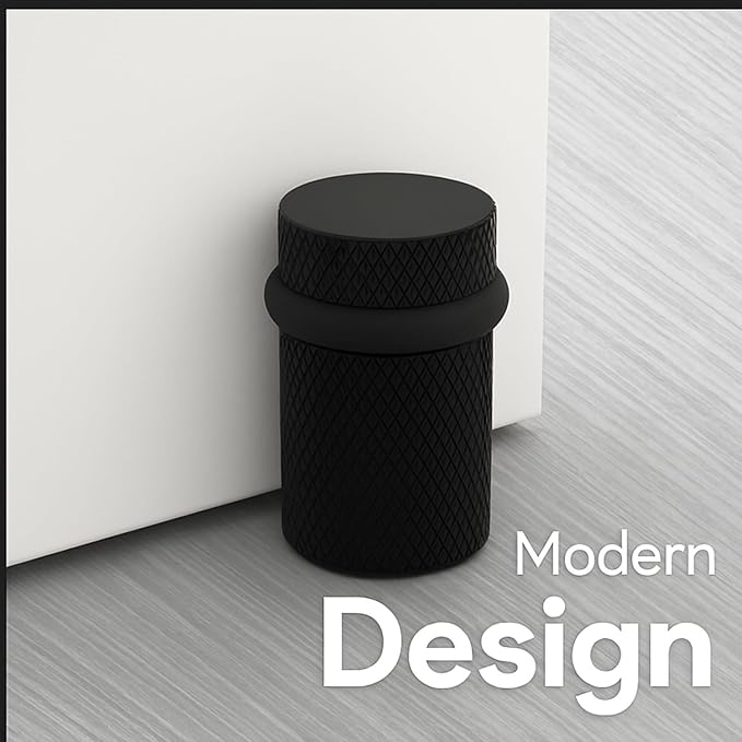 Mega Handles Knurled Floor Door Stopper, Quickly Installed Wall Protector - Image 6