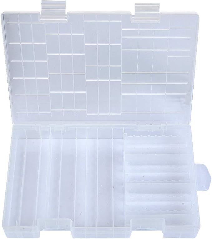 YXQ AA AAA Battery Storage Box Organizer Holder Clear Plastic Case Container - Image 6