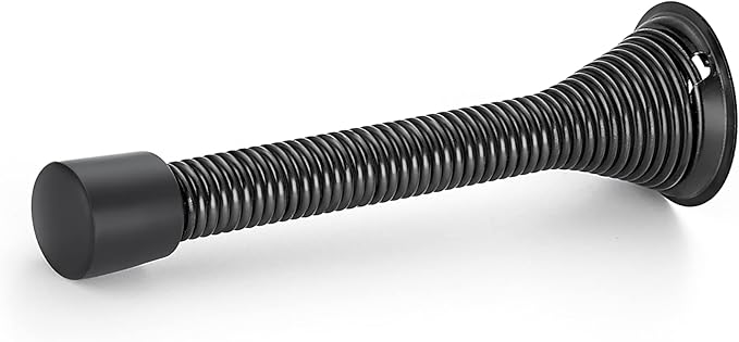 Ravinte Door Stoppers, 12 Pack Black Spring Door Stops - Image 9