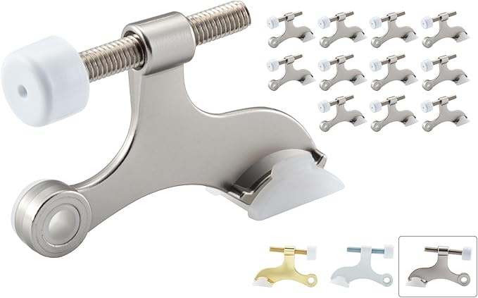 HOME MASTER HARDWARE Hinge Pin Door Stopper 12-Pack, Adjustable Heavy Duty Zinc by HOME+MASTER+HARDWARE