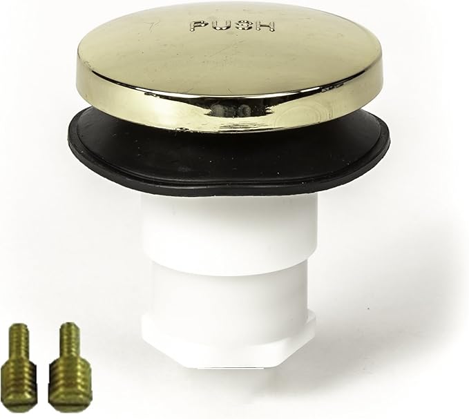 Toe Touch Bath Tub/Bathtub Drain Stopper Includes 3/8" and 5/16" Fittings by PermaFLOW