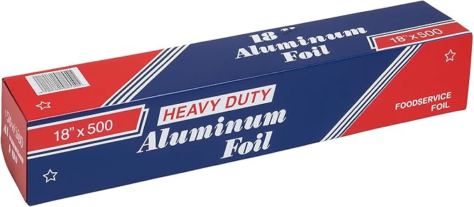 Heavy Duty Silver Aluminum Foil Roll by VPACK