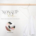 HOUSE DAY Premium Velvet Hangers 100 Pack, Non-Slip Clothes Hangers Ivory - Image 4