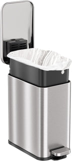 iTouchless 1.32 Gallon / 5 Liter Bathroom Trash Can - Image 4