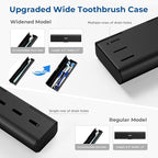 Wider Aluminum Toothbrush Travel Case, Portable Travel Toothbrush Holder - Image 7