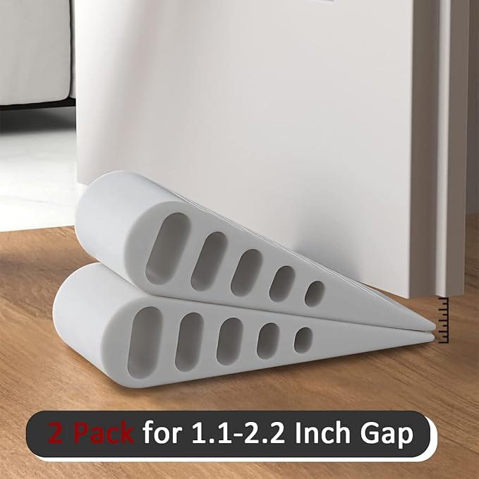 JQK Rubber Door Stopper Wedge, Wooden Floor, DSB61-WH-P2 - Image 6