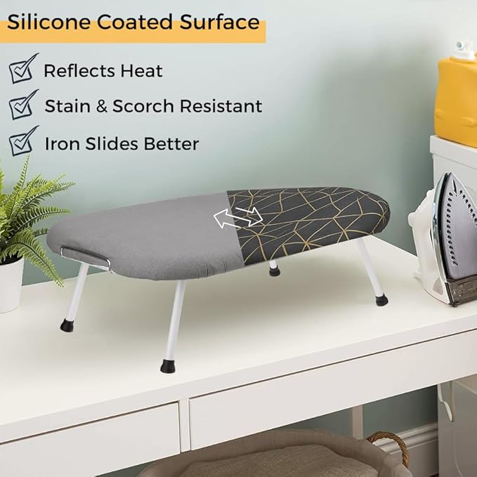 SAVUK 12 X 30 inch Smart Table Top Ironing Board Cover and Pad - Image 3