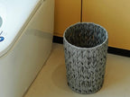 Wicker Trash Can, Small Bathroom Trash Can, Waterproof Wicker Waste Basket - Image 8