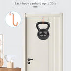 FYY Over The Door Hooks, 4 Pack Door Hangers Hooks - Image 4