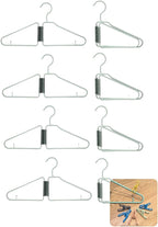 8 Pcs Foldable Hangers, Plastic Collapsible Hangers, Portable Folding Clothes by Unknown
